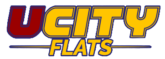 Ucity Flats Red and Yellow logo, Philly, PA